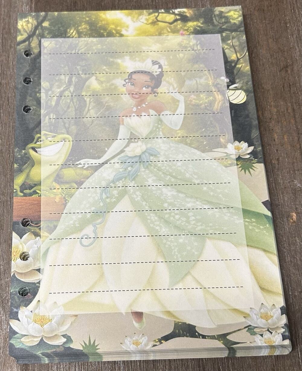 Princess And The Frog Tiana Size A5 Refill Stationery Paper (50 Sheets)
